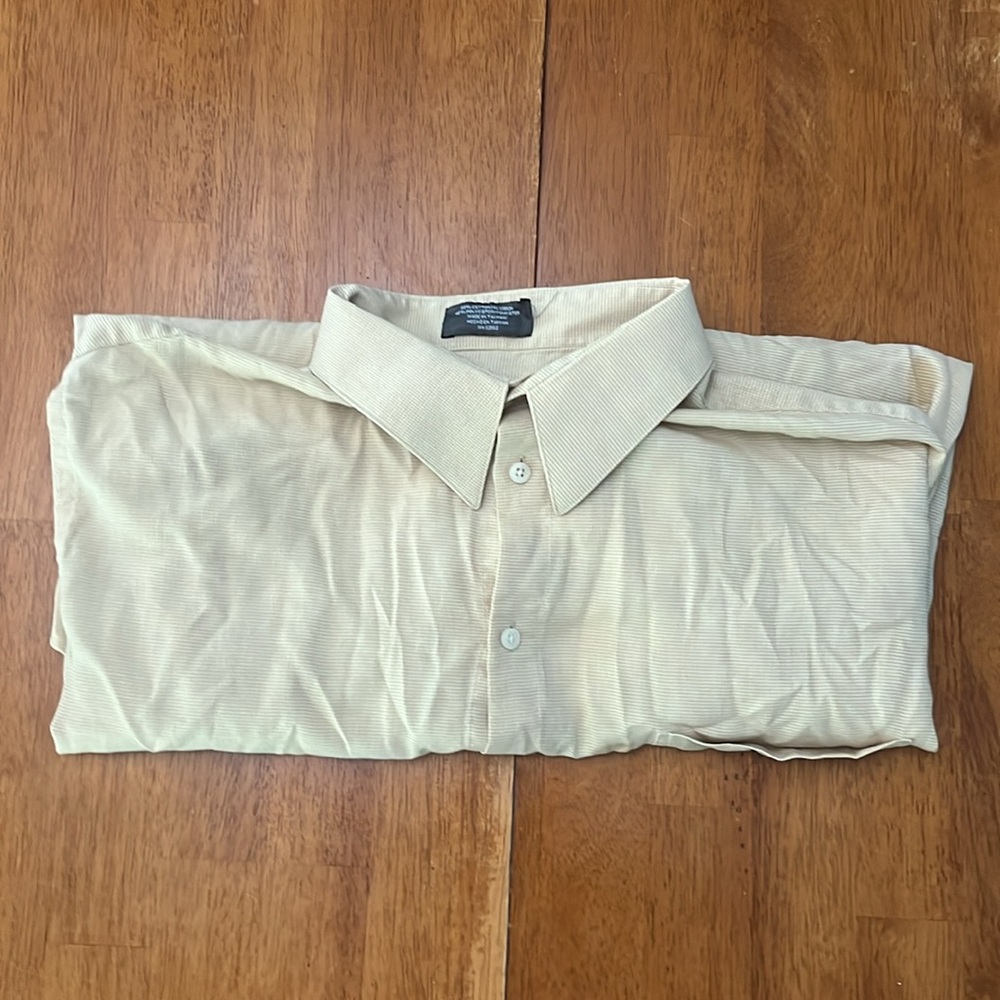 yellow crazy horse button down